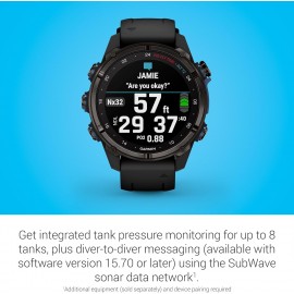 Garmin Descent Mk3i, Dive Computer and Multisport GPS Smartwatch, Air Integration, Black (43 mm)