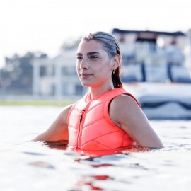 Follow Memphis Ladies Comp Wake Vest in Fluro Red
